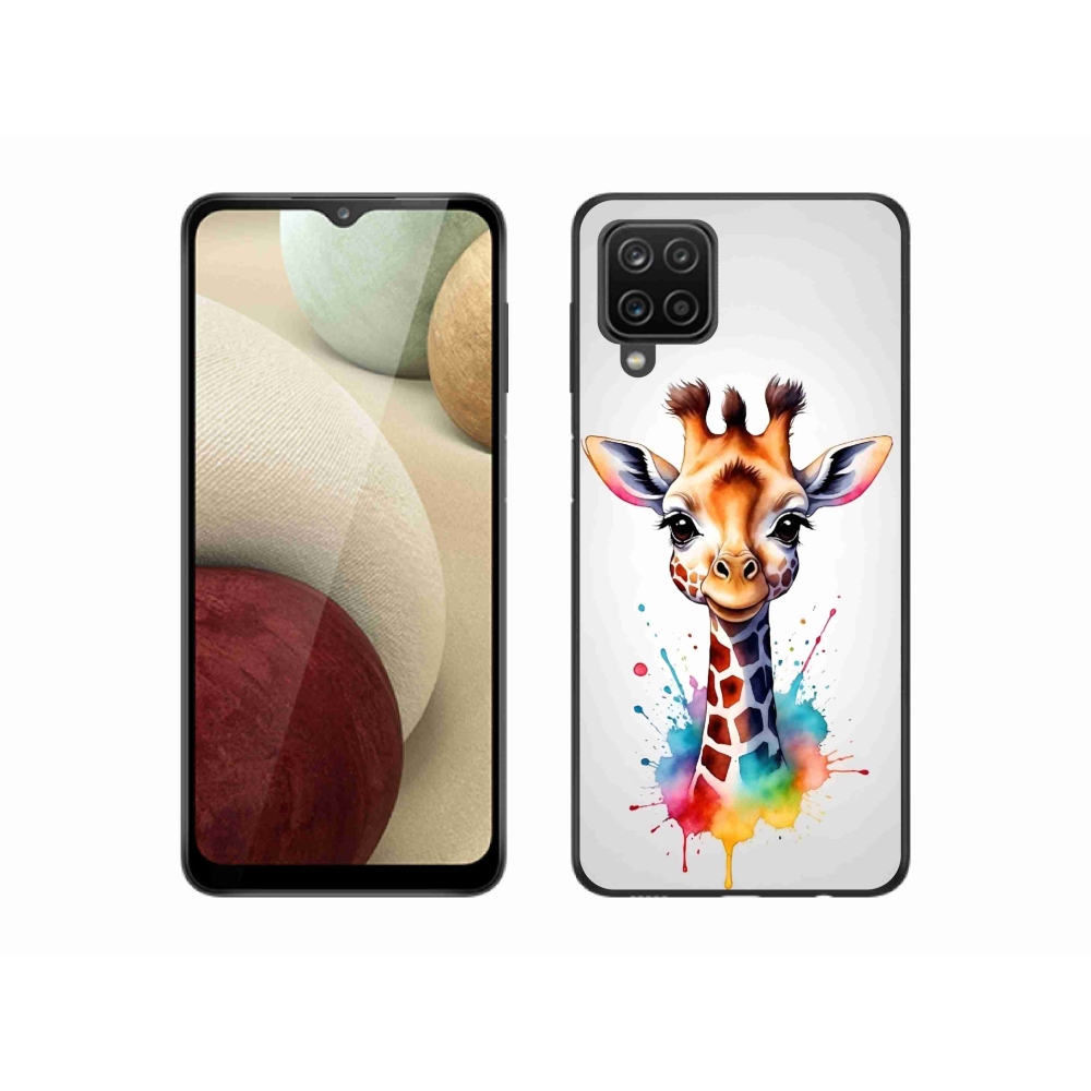 Gelový kryt mmCase na Samsung Galaxy M12 - žirafa 1