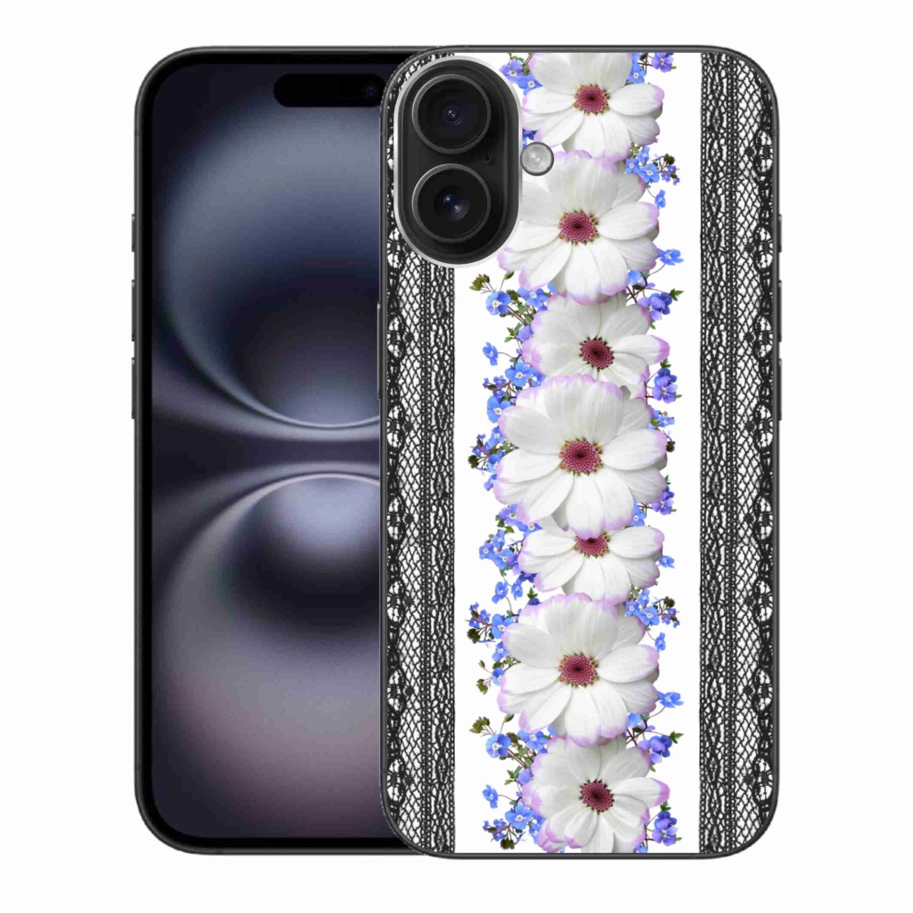 Gelový kryt mmCase na iPhone 16 Plus - květiny 8