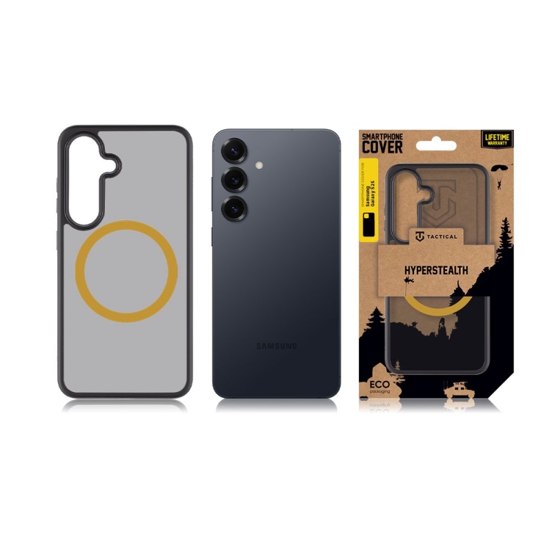 Tactical MagForce Hyperstealth 2.0 Kryt pro Samsung Galaxy S25 Black/Yellow