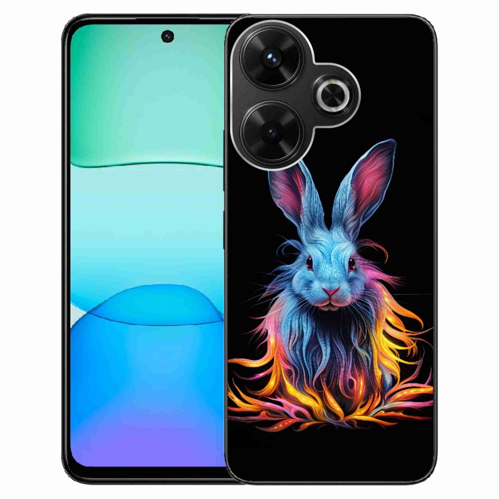 Gelový kryt mmCase na Xiaomi Redmi 13 4G/Poco M6 4G - abstraktní zajíc