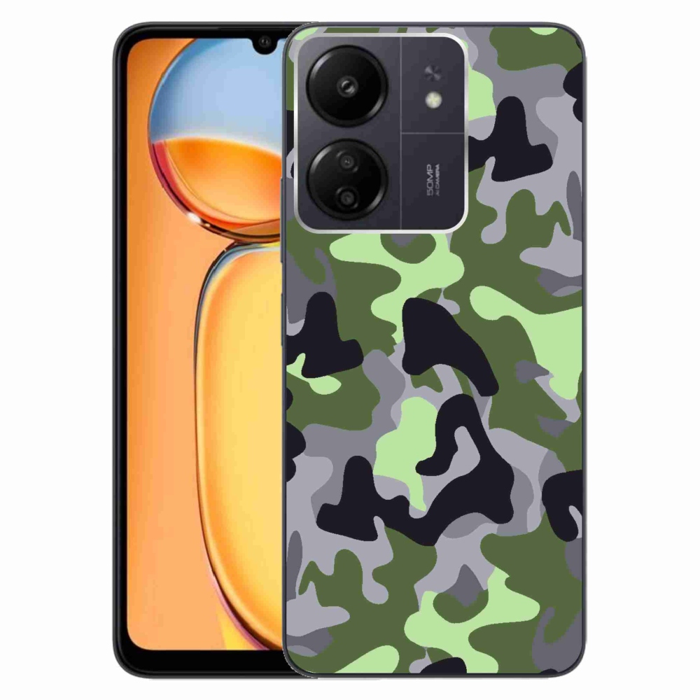 Gelový kryt mmCase na Xiaomi Poco C65/Redmi 13C - maskáčový vzor 7