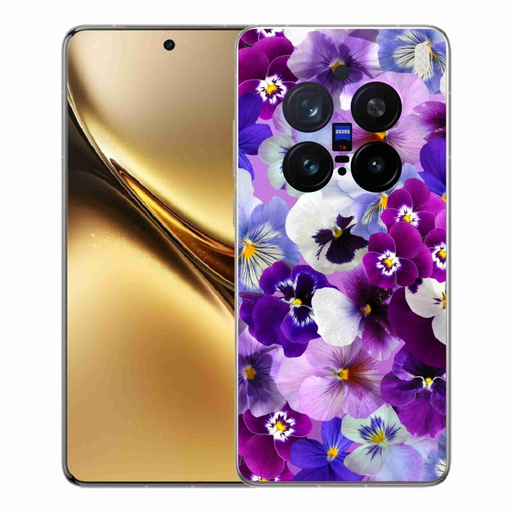 Gelový kryt mmCase na Vivo X200 Pro 5G - květiny 9