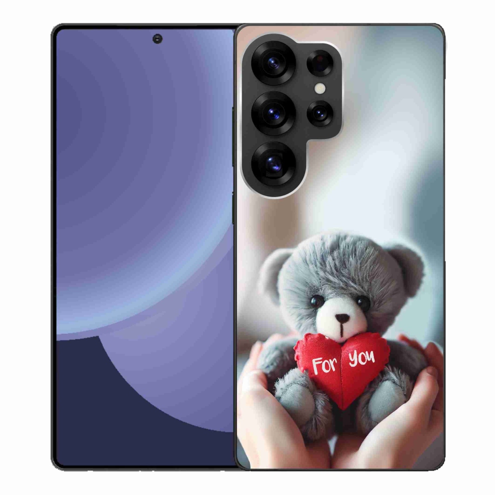 Gelový kryt mmCase na Samsung Galaxy S25 Ultra - medvídek pro zamilované