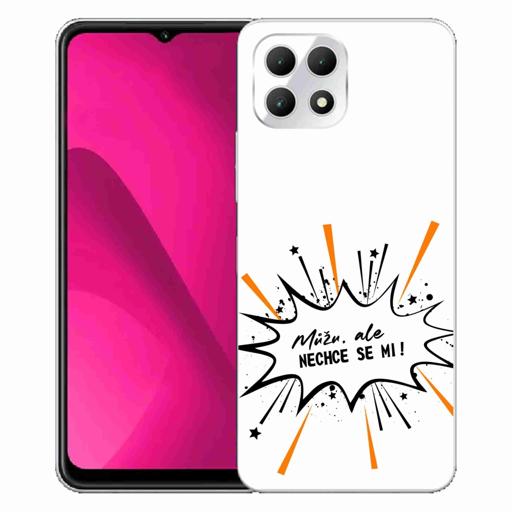 Gelový kryt mmCase na T-Mobile T Phone 2 - vtipný text 11 bílé pozadí
