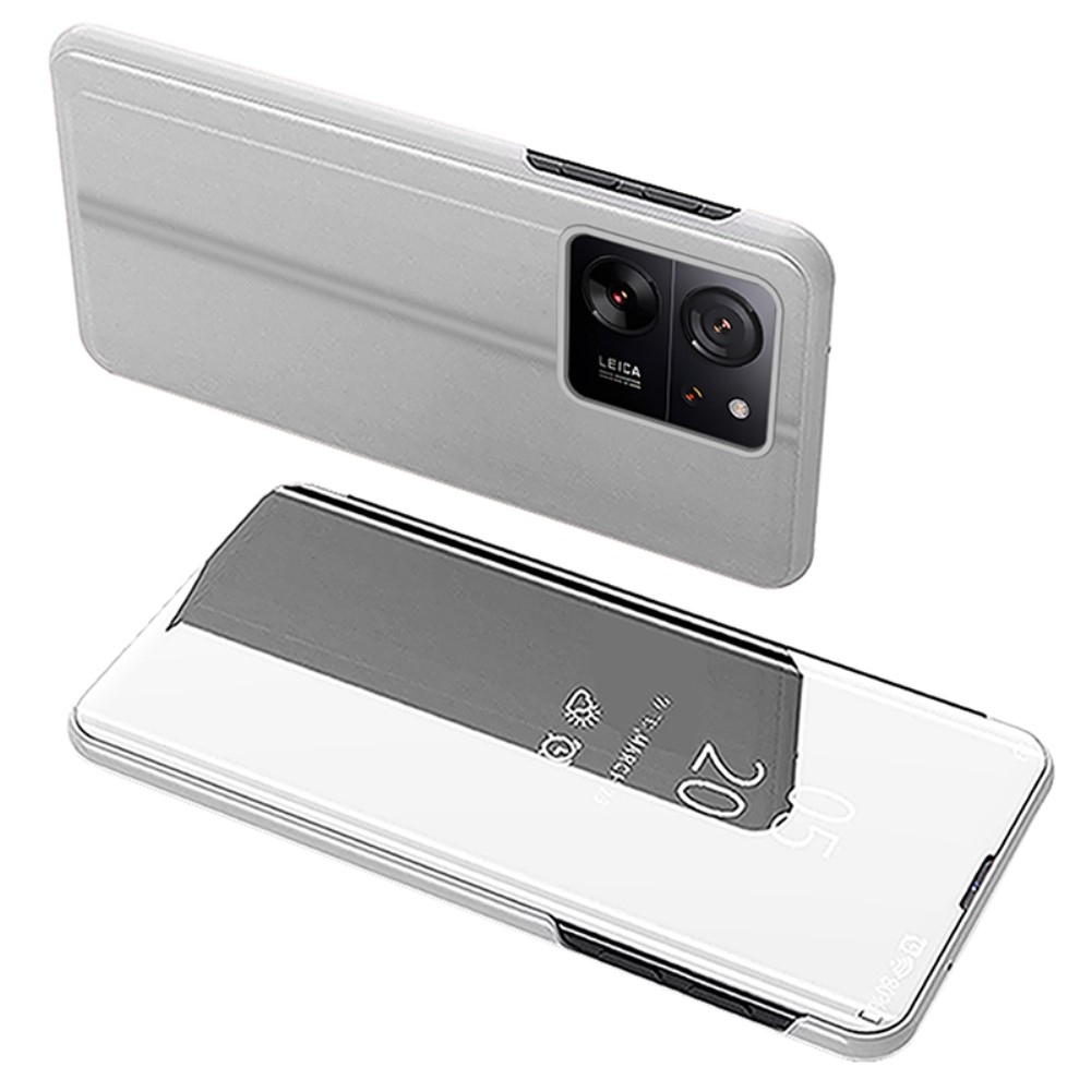 Clear zavírací kryt s matným předkem na Xiaomi 13T/13T Pro - stříbrný