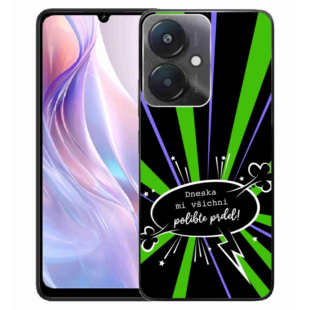 Gelový kryt mmCase na Xiaomi Redmi 13C 5G  - vtipný text 15 černé pozadí