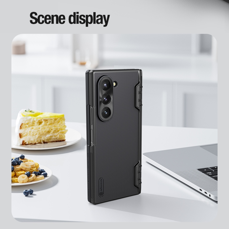 Nillkin Super Frosted FOLD Magnetic Zadní Kryt pro Samsung Galaxy Z Fold 6 Black