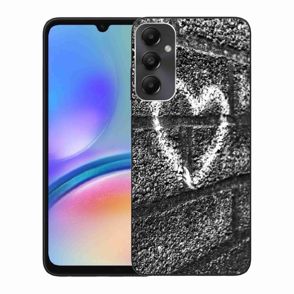 Gelový kryt mmCase na Samsung Galaxy A05s - srdce na zdi