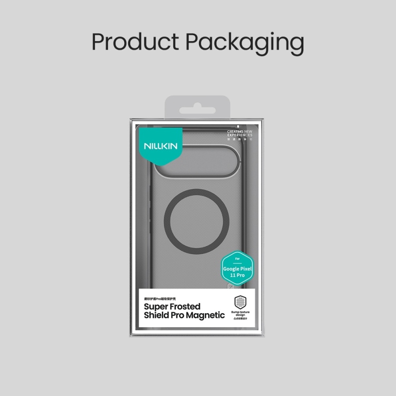 Nillkin Super Frosted PRO Magnetic Zadní Kryt pro Google Pixel 11 Pro Transparent Black
