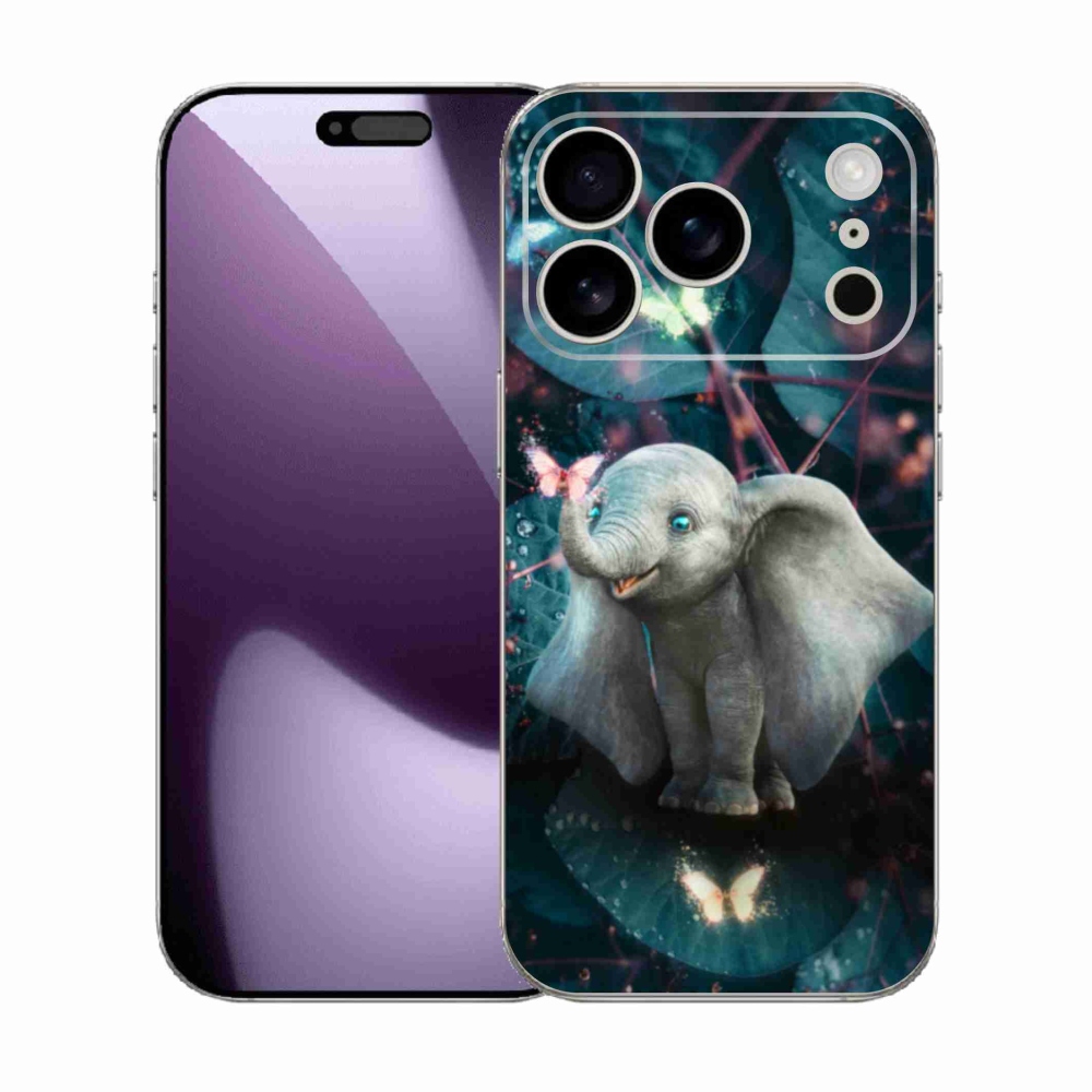 Gelový kryt mmCase na iPhone 17 Pro - roztomilý slon