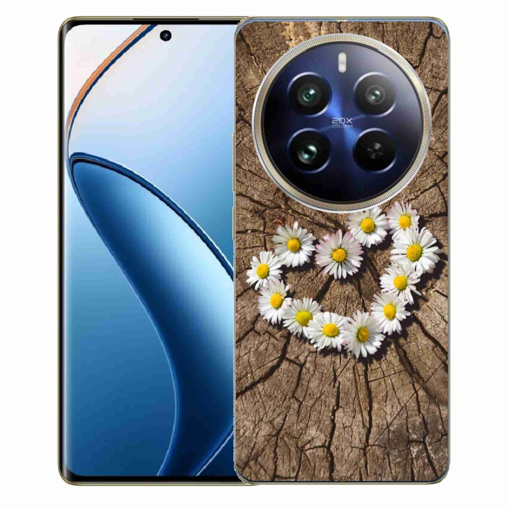 Gelový kryt mmCase na Realme 12 Pro 5G/12 Pro+ 5G - srdce z kopretin