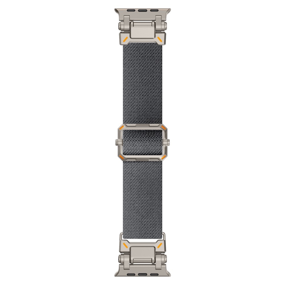 Titanium nylonový řemínek na Apple Watch Ultra/Ultra 2 49mm/SE/SE 2022/2023 44mm/10 46mm/9/8/7 45mm/6/5/4 44mm/3/2/1 42 mm - šedý