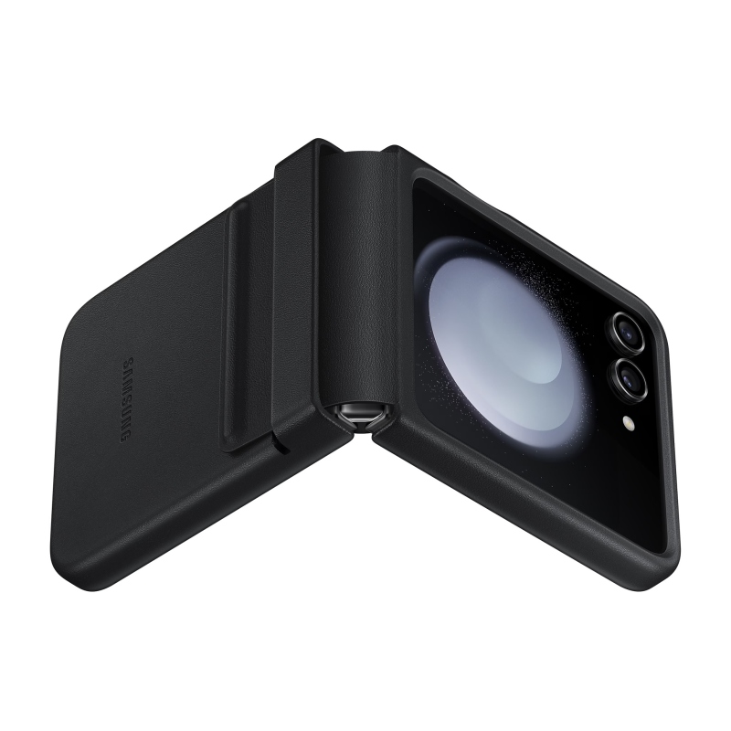 EF-VF731PBE Samsung Kožený Kryt pro Galaxy Z Flip 5 Black