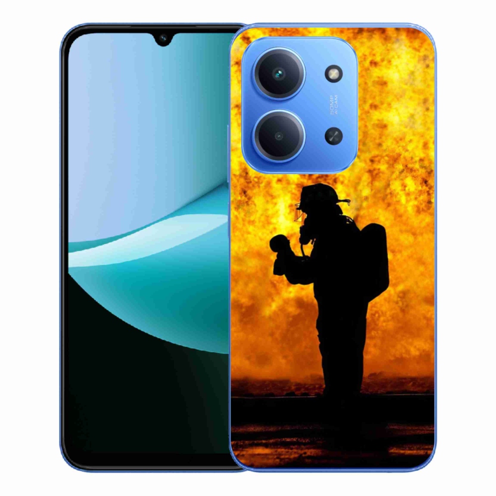 Gelový kryt mmCase na Xiaomi Redmi 15C 4G/5G (173mm) - hasič