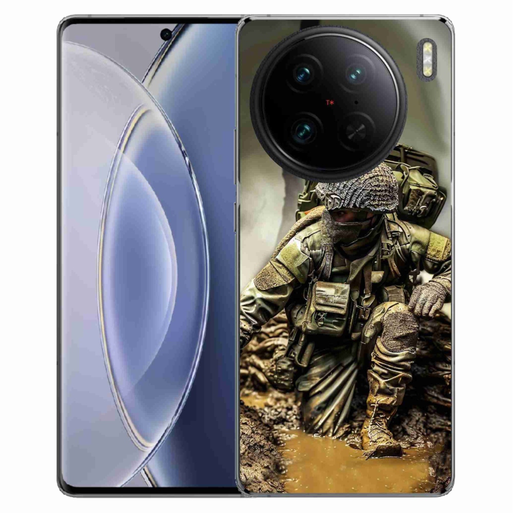 Gelový kryt mmCase na Vivo X90 Pro - voják