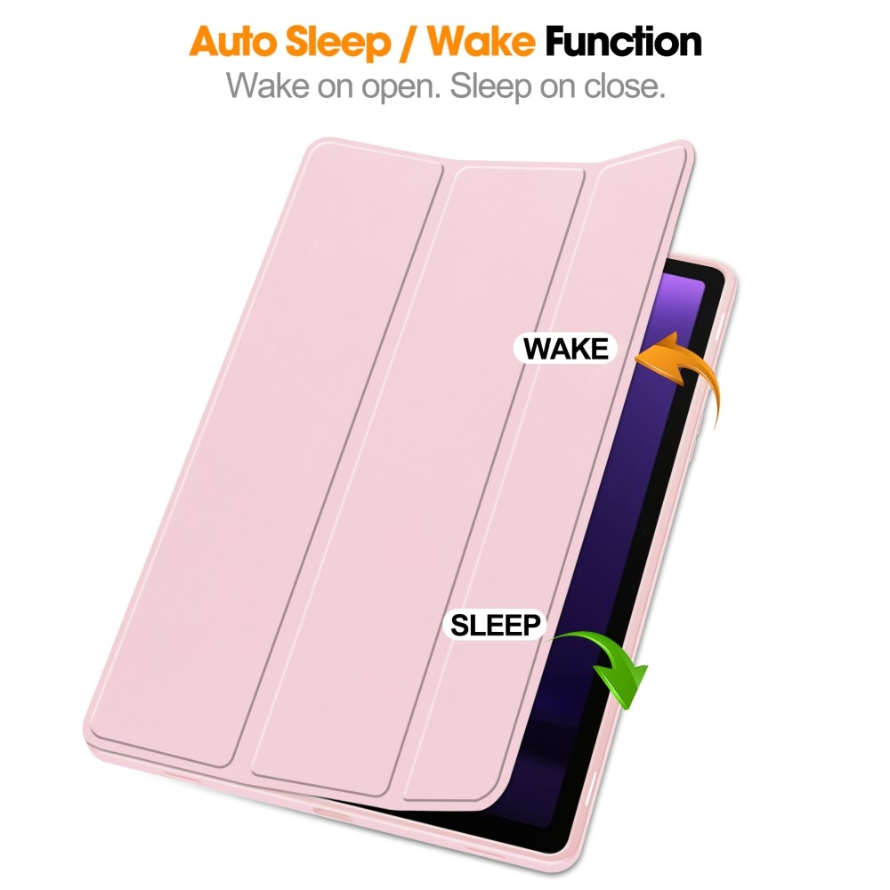 Case chytré zavírací pouzdro na Samsung Galaxy Tab S9 FE/Tab S10 FE - růžové