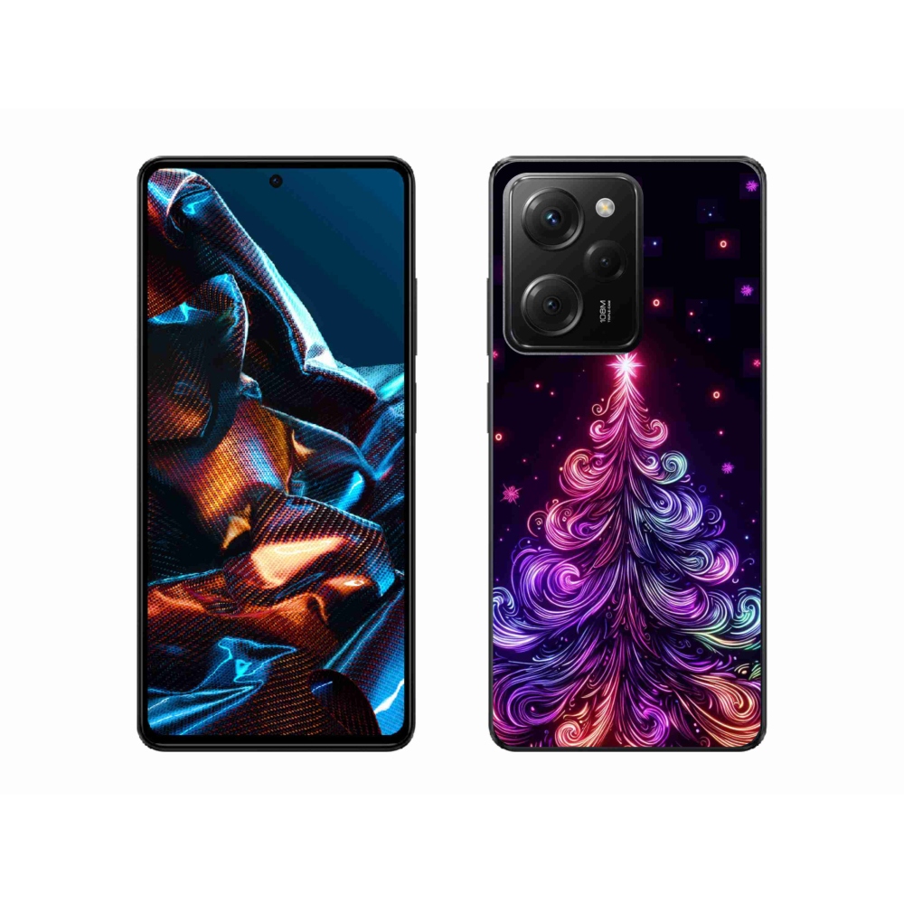 Gelový kryt mmCase na Xiaomi Poco X5 Pro 5G - neonový vánoční stromek 1