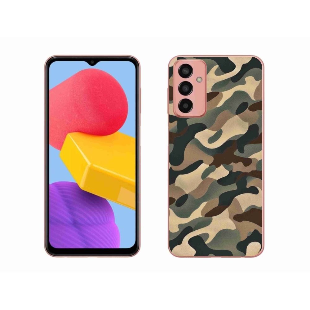 Gelový kryt mmCase na Samsung Galaxy M13 - maskáčový vzor 11