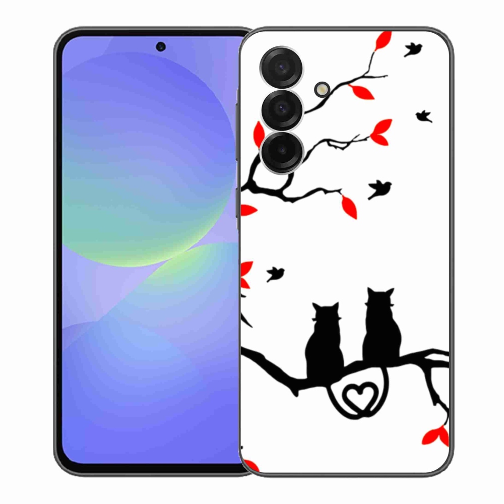 Gelový kryt mmCase na Samsung Galaxy A36 5G - kočičí láska