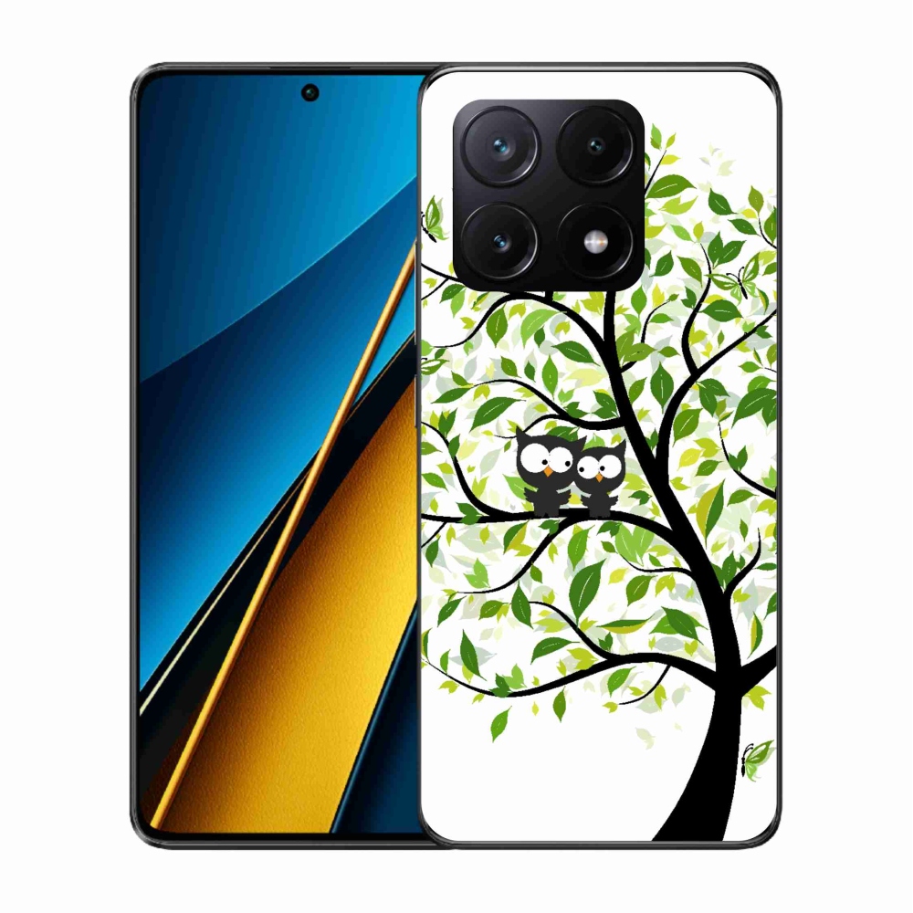 Gelový kryt mmCase na Xiaomi Poco X6 Pro 5G - sovičky na stromě