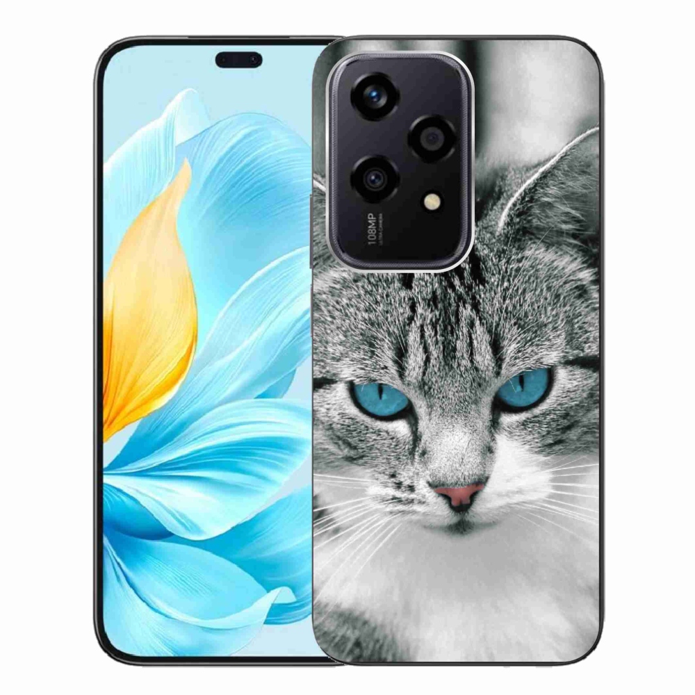 Gelový kryt mmCase na Honor 200 Lite 5G - kočičí pohled 1