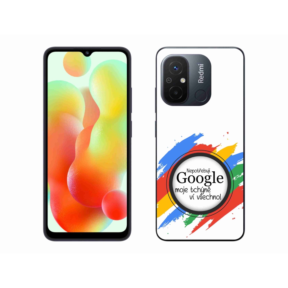 Gelový kryt mmCase na Xiaomi Redmi 12C - tchýně ví všechno bílé pozadí