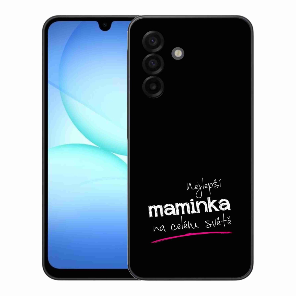 Gelový kryt mmCase na Samsung Galaxy A17 4G/5G - nejlepší maminka 4 černé pozadí