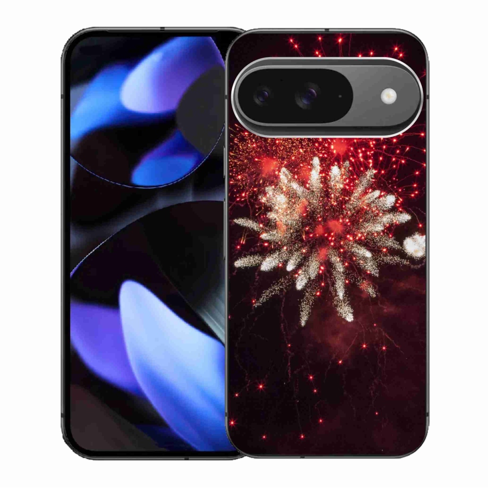 Gelový kryt mmCase na Google Pixel 9/9 Pro - ohňostroj