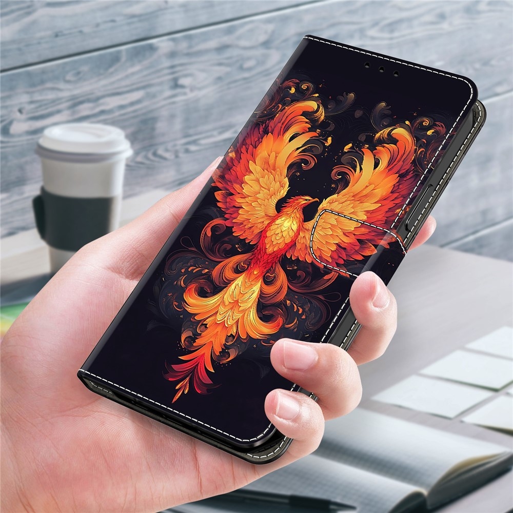 Firmly knížkové pouzdro na Samsung Galaxy A17 5G/A26 5G - ohnivý pták