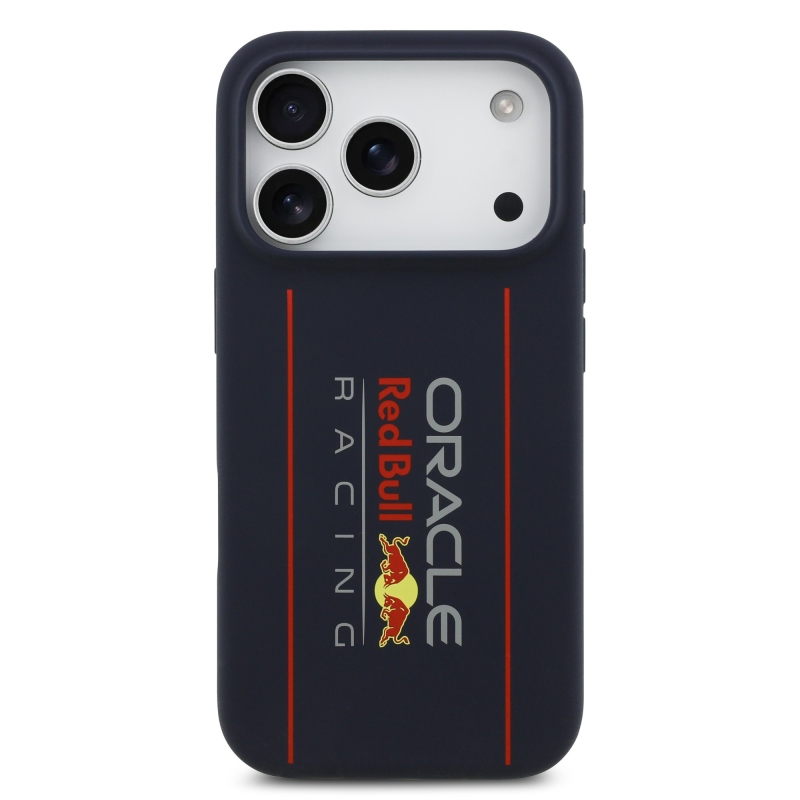 Red Bull Silicone Vertical Logo MagSafe Zadní Kryt pro iPhone 17 Pro Navy