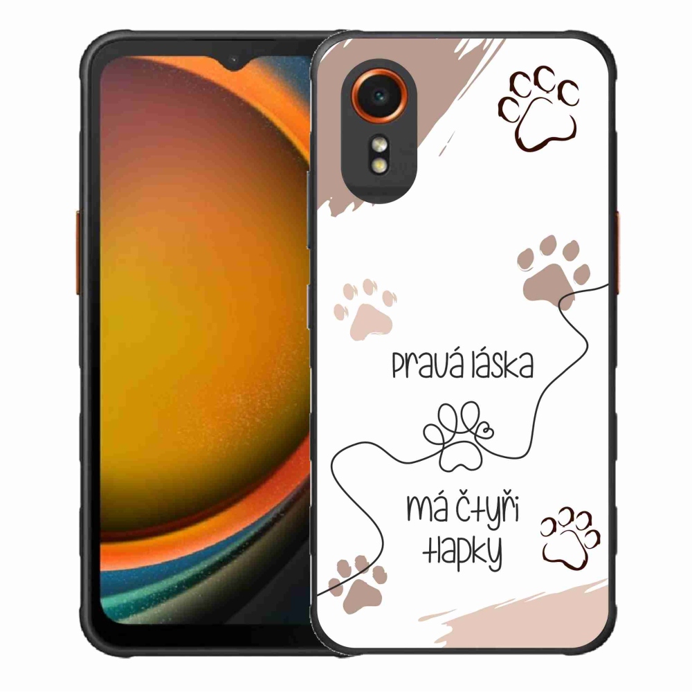 Gelový kryt mmCase na Samsung Galaxy Xcover 7 - psí motiv 1 bílé pozadí