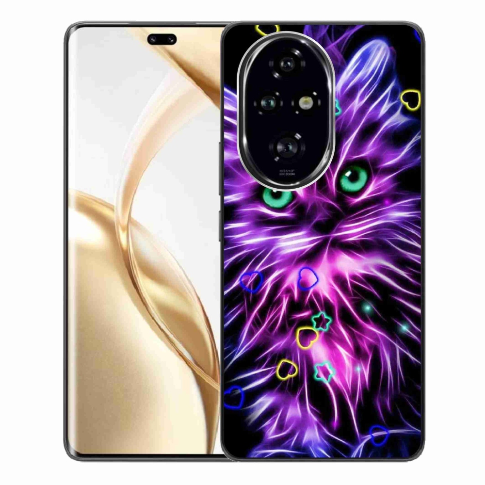 Gelový kryt mmCase na Honor 200 Pro 5G - abstraktní kočka