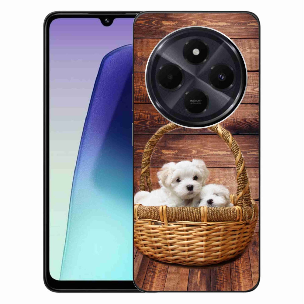 Gelový kryt mmCase na Xiaomi Redmi 14C/Poco C75 - štěňátka
