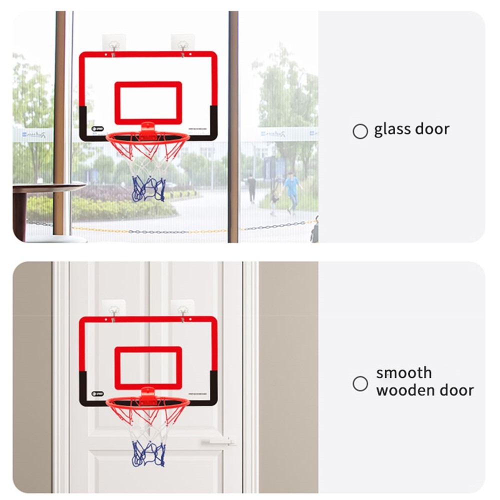 Závěsný basketbalový koš na dveře bez vrtání – černý