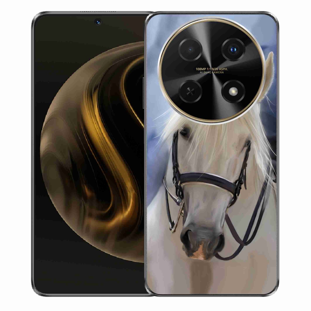 Gelový kryt mmCase na Huawei Nova 12i - bílý kůň