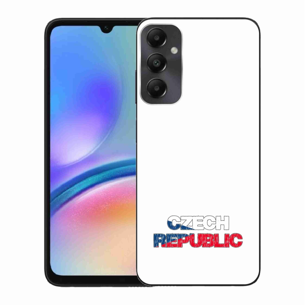 Gelový kryt mmCase na Samsung Galaxy A05s - Czech Republic bílé pozadí