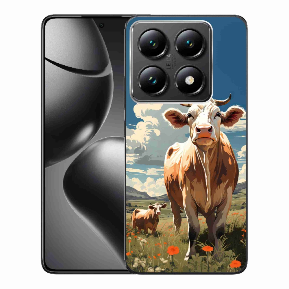 Gelový kryt mmCase na Xiaomi 14T Pro - krávy na louce