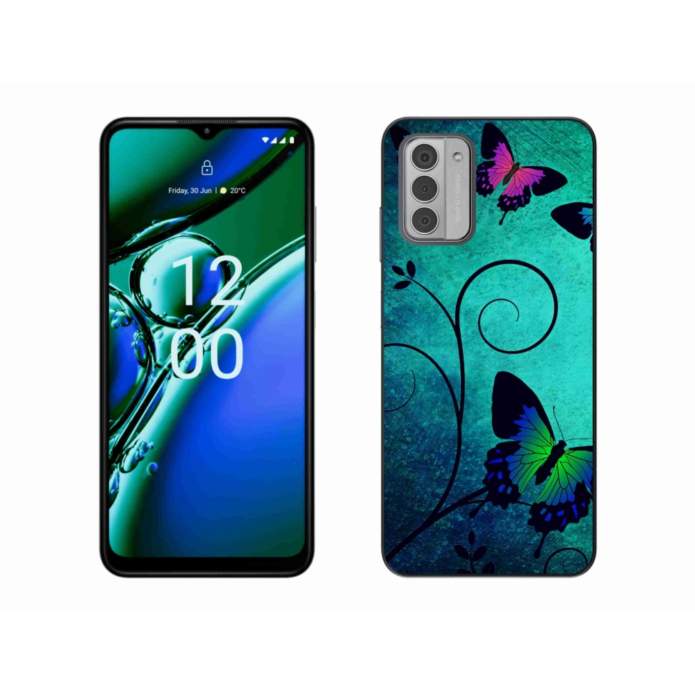 Gelový kryt mmCase na Nokia G42 - barevní motýli
