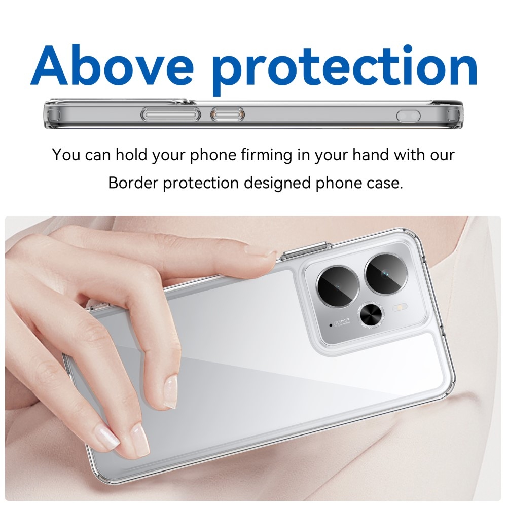 Gelový obal s pevnými zády na Realme 14 5G/14T 5G - průhledný