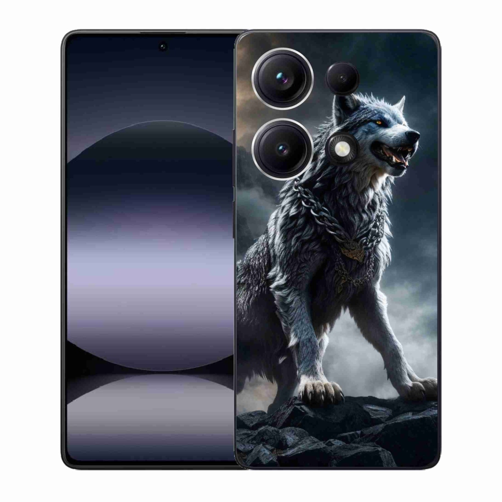 Gelový kryt mmCase na Xiaomi Redmi Note 14S - vlk 1