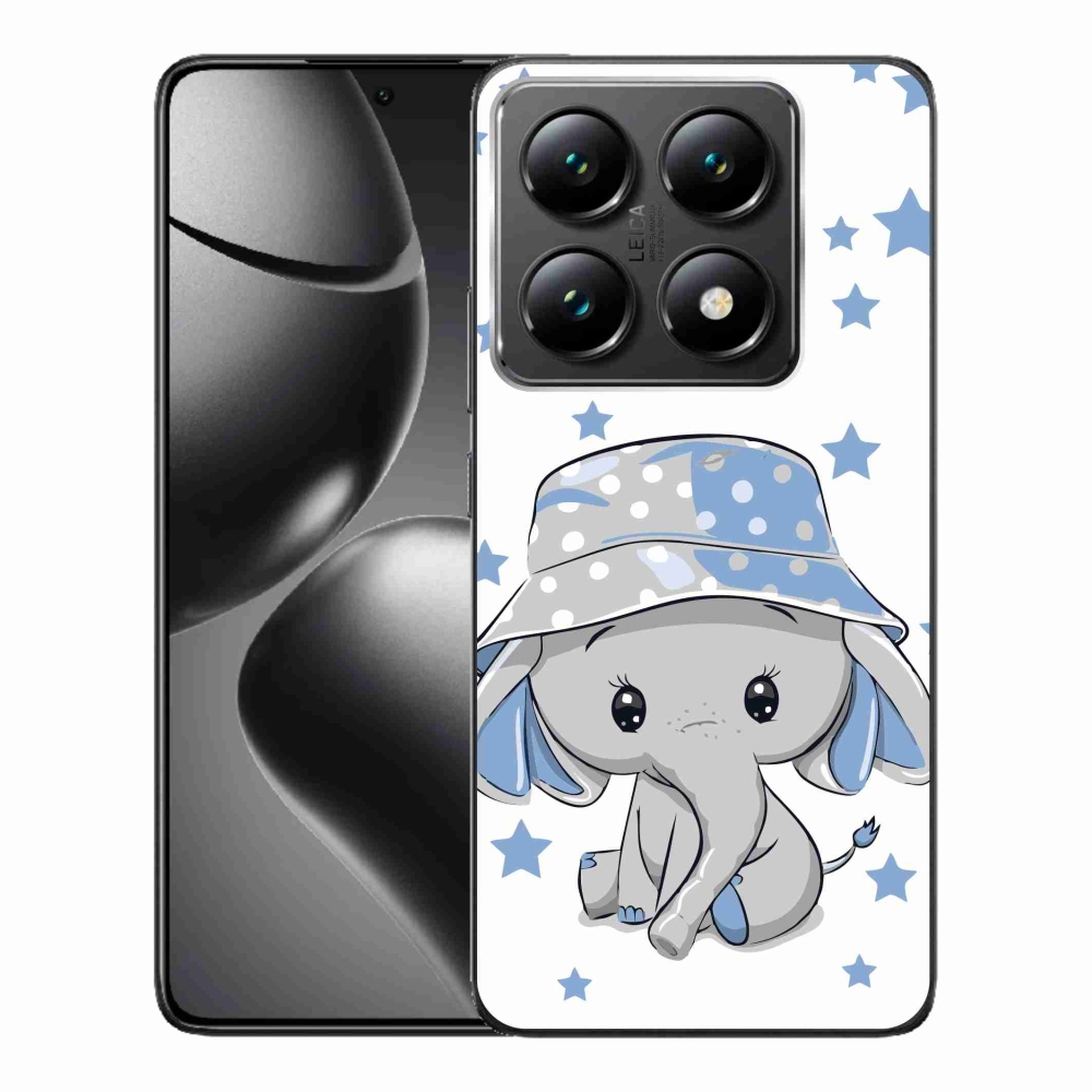 Gelový kryt mmCase na Xiaomi 14T Pro - modrý slon
