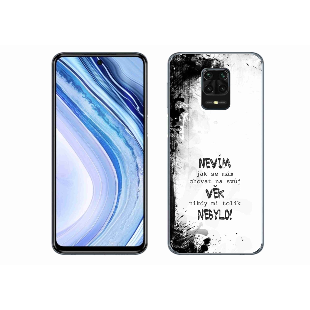 Gelový kryt mmCase na Xiaomi Redmi Note 9S - vtipný text 14 bílé pozadí