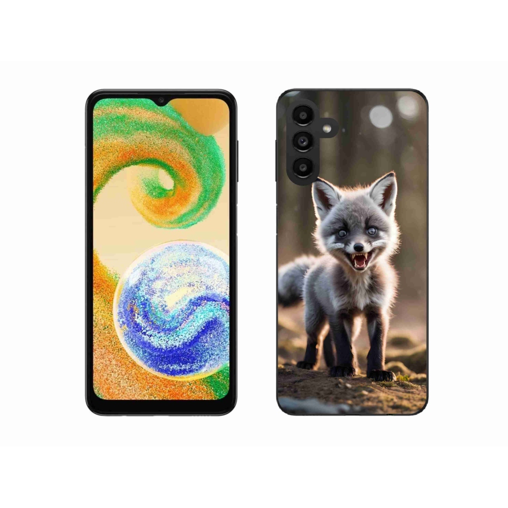 Gelový kryt mmCase na Samsung Galaxy A04s (164.7x76.7x9.1mm) - rozzuřená liška