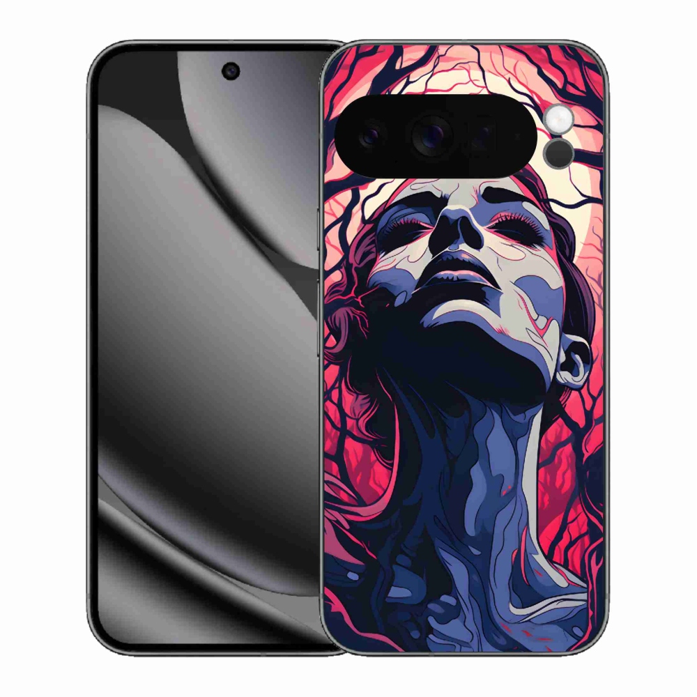 Gelový kryt mmCase na Google Pixel 10 Pro XL - abstraktní obličej