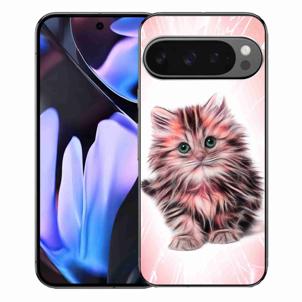 Gelový kryt mmCase na Google Pixel 9 Pro XL - roztomilé kotě