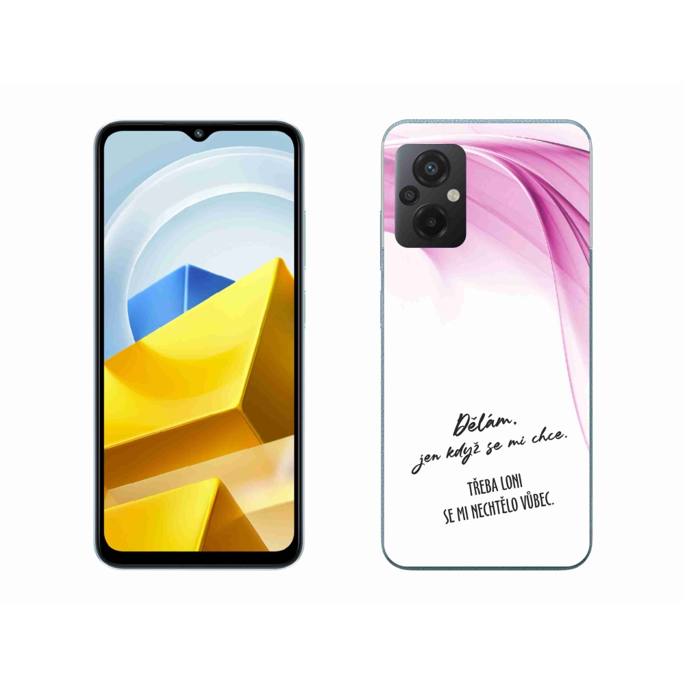 Gelový kryt mmCase na Xiaomi Poco M5 4G - vtipný text 12 bílé pozadí