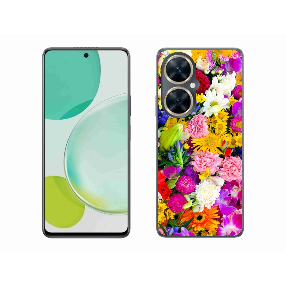 Gelový kryt mmCase na Huawei Nova 11i - květiny 12