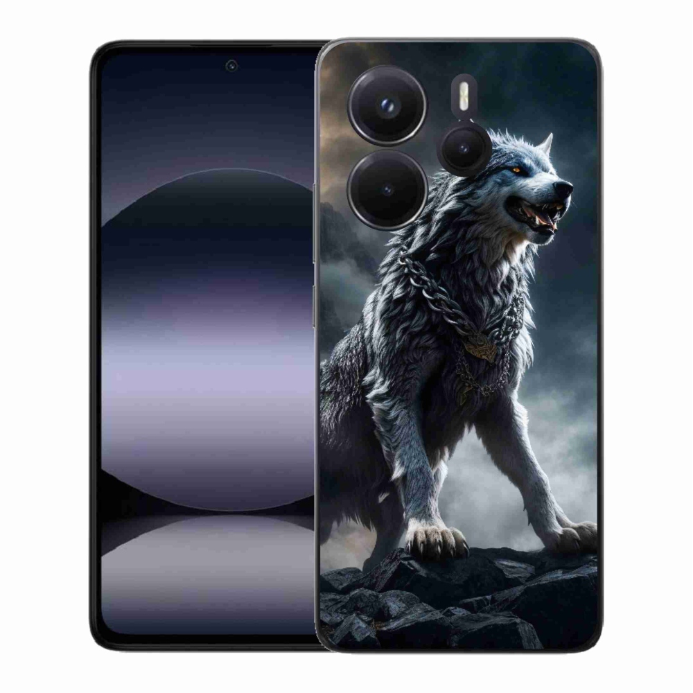 Gelový kryt mmCase na Xiaomi Redmi Note 14 - vlk 1
