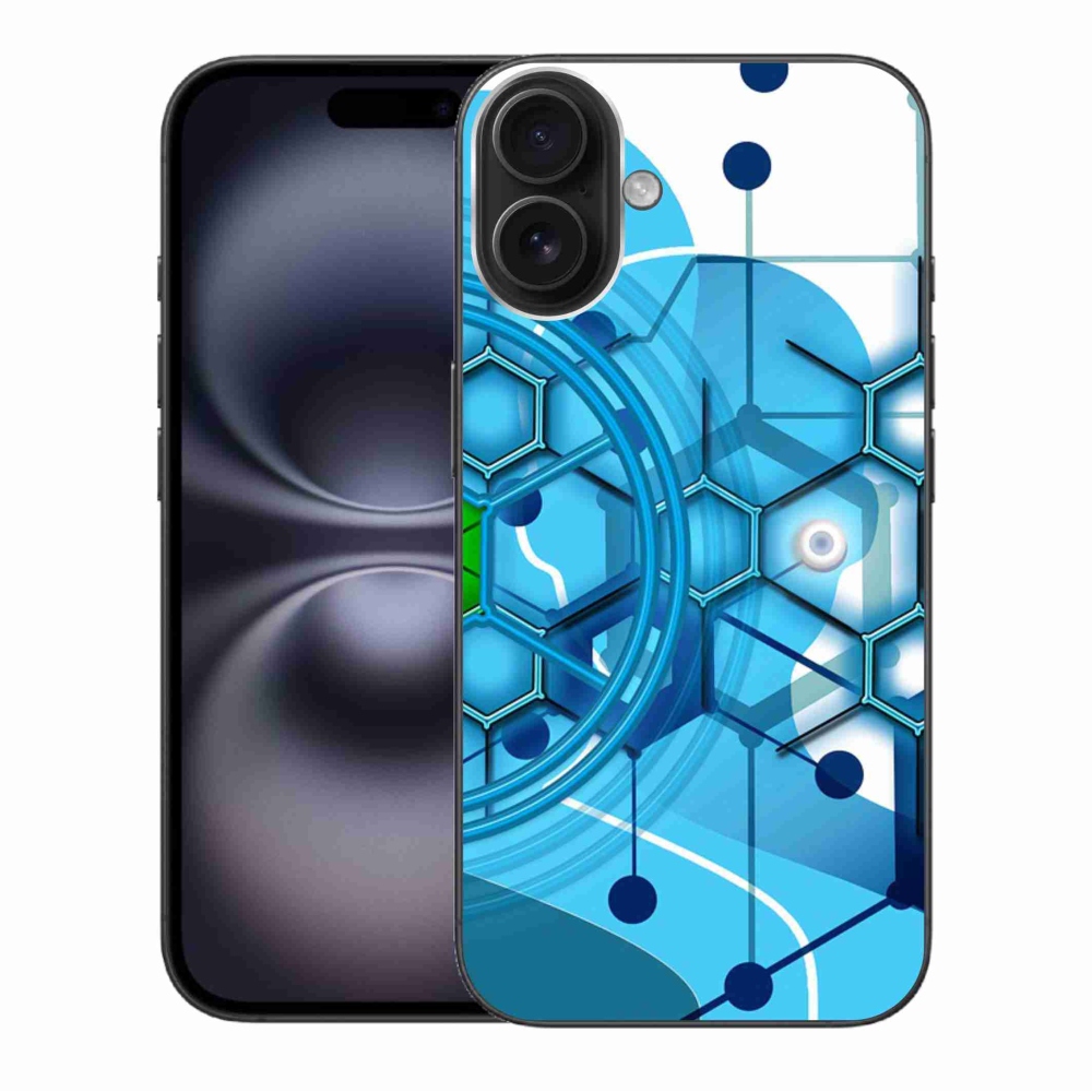 Gelový kryt mmCase na iPhone 16 Plus - abstraktní vzor 2