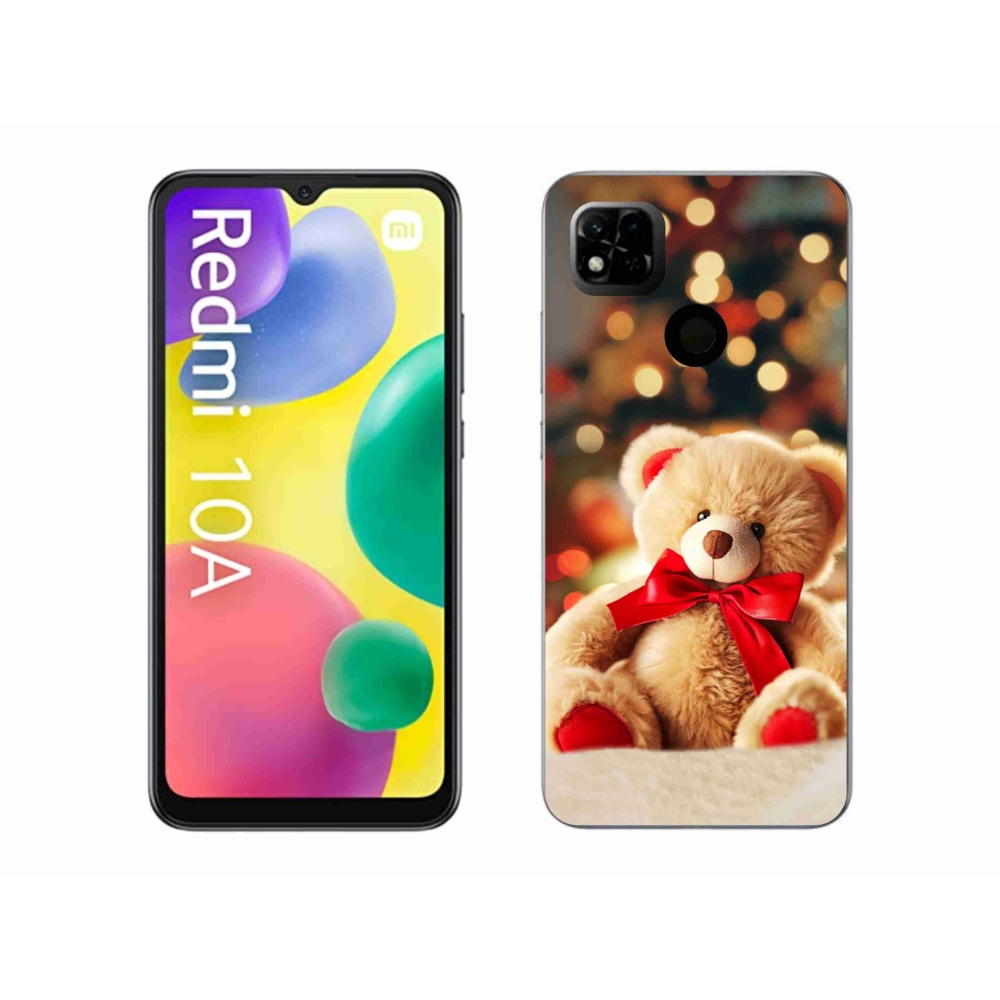 Gelový kryt mmCase na Xiaomi Redmi 10A - plyšový medvídek